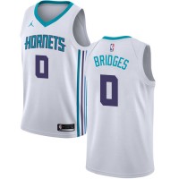 Nike Charlotte Hornets #0 Miles Bridges White NBA Jordan Swingman Association Edition Jersey