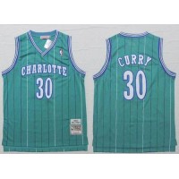 Charlotte Hornets #30 Dell Curry Light Blue Throwback Stitched NBA Jersey