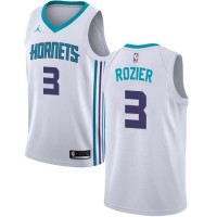 Nike Charlotte Hornets #3 Terry Rozier White NBA Jordan Swingman Association Edition Jersey