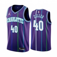 Nike Charlotte Hornets #40 Cody Zeller Purple 2019-20 Classic Edition Stitched NBA Jersey