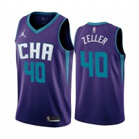Nike Charlotte Hornets #40 Cody Zeller Purple 2019-20 Statement Edition NBA Jersey