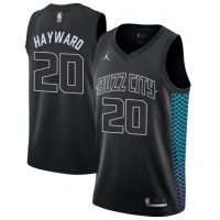 Nike Charlotte Hornets #20 Gordon Hayward Black NBA Jordan Swingman City Edition Jersey