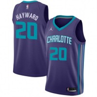 Nike Charlotte Hornets #20 Gordon Hayward Purple NBA Jordan Swingman Statement Edition Jersey