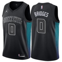 Nike Charlotte Hornets #0 Miles Bridges Black NBA Jordan Swingman City Edition Jersey