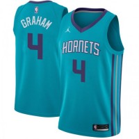 Nike Charlotte Hornets #4 Devonte' Graham Teal NBA Jordan Swingman Icon Edition Jersey