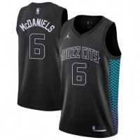 Nike Charlotte Hornets #6 Jalen McDaniels Black NBA Jordan Swingman City Edition Jersey