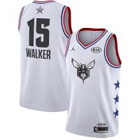 Charlotte Hornets #15 Kemba Walker White NBA Jordan Swingman 2019 All-Star Game Jersey