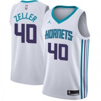 Nike Charlotte Hornets #40 Cody Zeller White NBA Jordan Swingman Association Edition Jersey