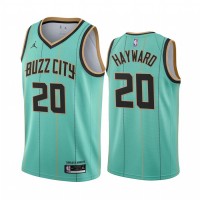 Nike Charlotte Hornets #20 Gordon Hayward Mint Green NBA Swingman 2020-21 City Edition Jersey