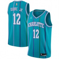 Nike Charlotte Hornets #12 Kelly Oubre Jr. Aqua NBA Jordan Swingman Hardwood Classics Jersey