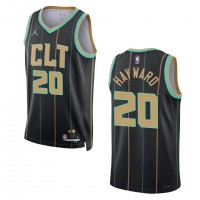 Charlotte Charlotte Hornets #20 Gordon Hayward Unisex Nike Black 2022-23 Swingman Jersey - City Edition