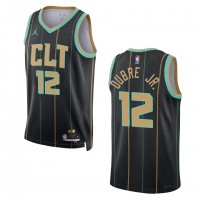 Charlotte Charlotte Hornets #12 Kelly Oubre Jr. Unisex Nike Black 2022-23 Swingman Jersey - City Edition