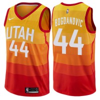 Nike Utah Jazz #44 Bojan Bogdanovic Orange NBA Swingman City Edition Jersey