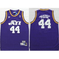 Utah Jazz #44 Pete Maravich Purple Pistol Soul Swingman Stitched NBA Jersey