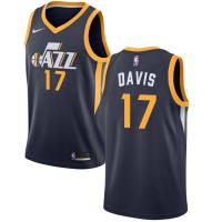 Nike Utah Jazz #17 Ed Davis Navy NBA Swingman Icon Edition Jersey