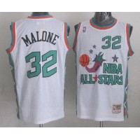 Mitchell And Ness Utah Jazz #32 Karl Malone White 1996 All-Star Stitched NBA Jersey