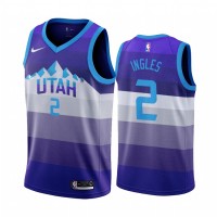 Nike Utah Jazz #2 Joe Ingles Men's Hardwood Classic NBA Jersey Purple