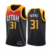 Nike Utah Jazz #31 Georges Niang Black NBA Swingman 2020-21 City Edition Jersey