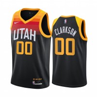 Nike Utah Jazz #00 Jordan Clarkson Black NBA Swingman 2020-21 City Edition Jersey