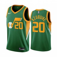 Utah Utah Jazz #20 Udoka Azubuike Green NBA Swingman 2020-21 Earned Edition Jersey