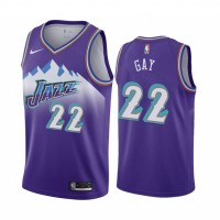 Nike Utah Jazz #22 Rudy Gay Purple 2019-20 Hardwood Classic Edition Stitched NBA Jersey