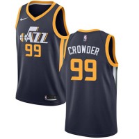 Nike Utah Jazz #99 Jae Crowder Navy NBA Swingman Icon Edition Jersey