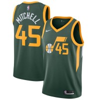 Nike Utah Jazz #45 Donovan Mitchell Green NBA Swingman Earned Edition Jersey