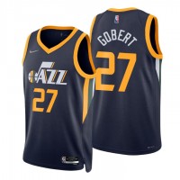 Nike Utah Jazz #27 Rudy Gobert Navy Men's 2021-22 NBA 75th Anniversary Diamond Swingman Jersey - Icon Edition