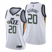 Nike Utah Jazz #20 Udoka Azubuike White Men's 2021-22 NBA 75th Anniversary Diamond Swingman Jersey - Association Edition