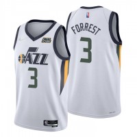 Nike Utah Jazz #3 Trent Forrest White Men's 2021-22 NBA 75th Anniversary Diamond Swingman Jersey - Association Edition