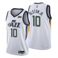 Nike Utah Jazz #10 Derrick Alston Jr. White Men's 2021-22 NBA 75th Anniversary Diamond Swingman Jersey - Association Edition