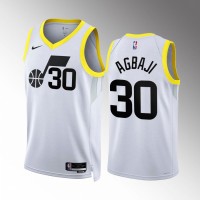Utah Utah Jazz #30 Ochai Agbaji Men's Black Nike NBA 2022-23 Association Edition Jersey
