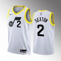 Utah Utah Jazz #2 Stanley Johnson Men's Black Nike NBA 2022-23 Association Edition Jersey