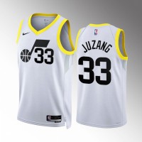 Utah Utah Jazz #33 Johnny Juzang Men's Black Nike NBA 2022-23 Association Edition Jersey