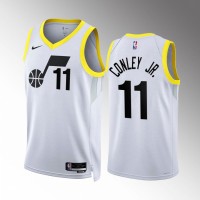 Utah Utah Jazz #11 Mike Conley Jr. Men's Black Nike NBA 2022-23 Association Edition Jersey