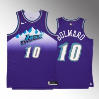 Utah Utah Jazz #10 Leandro Bolmaro Men's Purple Nike NBA 2022-23 Classic Edition Jersey