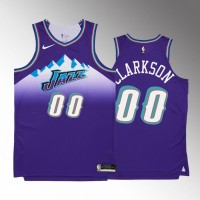 Utah Utah Jazz #00 Jordan Clarkson Men's Purple Nike NBA 2022-23 Classic Edition Jersey