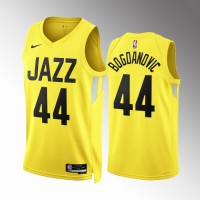Utah Utah Jazz #44 Bojan Bogdanovic Men's Yellow Nike NBA 2022-23 Icon Edition Jersey