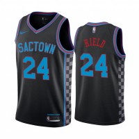 Nike Sacramento Kings #24 Buddy Hield Black NBA Swingman 2020-21 City Edition Jersey