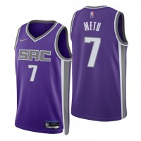 Nike Sacramento Kings #7 Chimezie Metu Purple Men's 2021-22 NBA 75th Anniversary Diamond Swingman Jersey - Icon Edition