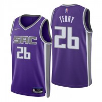 Nike Sacramento Kings #26 Emanuel Terry Purple Men's 2021-22 NBA 75th Anniversary Diamond Swingman Jersey - Icon Edition