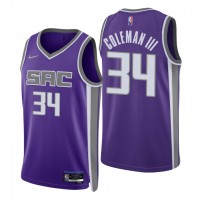 Nike Sacramento Kings #34 Matt Goleman III Purple Men's 2021-22 NBA 75th Anniversary Diamond Swingman Jersey - Icon Edition