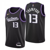 Sacramento Sacramento Kings #13 Tristan Thompson Men's Nike Black 2021/22 Swingman NBA Jersey - City Edition