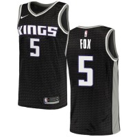 Nike Sacramento Kings #5 De'Aaron Fox Black NBA Swingman Statement Edition Jersey