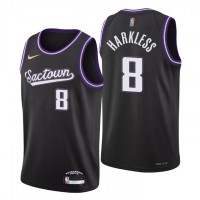 Sacramento Sacramento Kings #8 Maurice Harkless Men's Nike Black 2021/22 Swingman NBA Jersey - City Edition