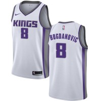 Nike Sacramento Kings #8 Bogdan Bogdanovic White NBA Swingman Association Edition Jersey