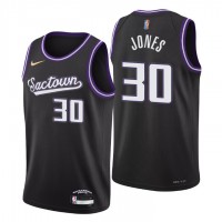Sacramento Sacramento Kings #30 Damian Jones Men's Nike Black 2021/22 Swingman NBA Jersey - City Edition
