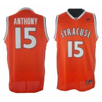 New York Knicks #15 Carmelo Anthony Orange Syracuse College Stitched NBA Jersey