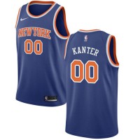 Nike New York Knicks #00 Enes Kanter Blue NBA Swingman Icon Edition Jersey