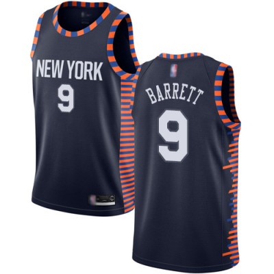 Nike New York Knicks #9 R.J. Barrett Navy NBA Swingman City Edition 2018/19 Jersey